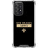 NFL New Orleans Saints Black Performance Series Galaxy A52 5G Clear Case